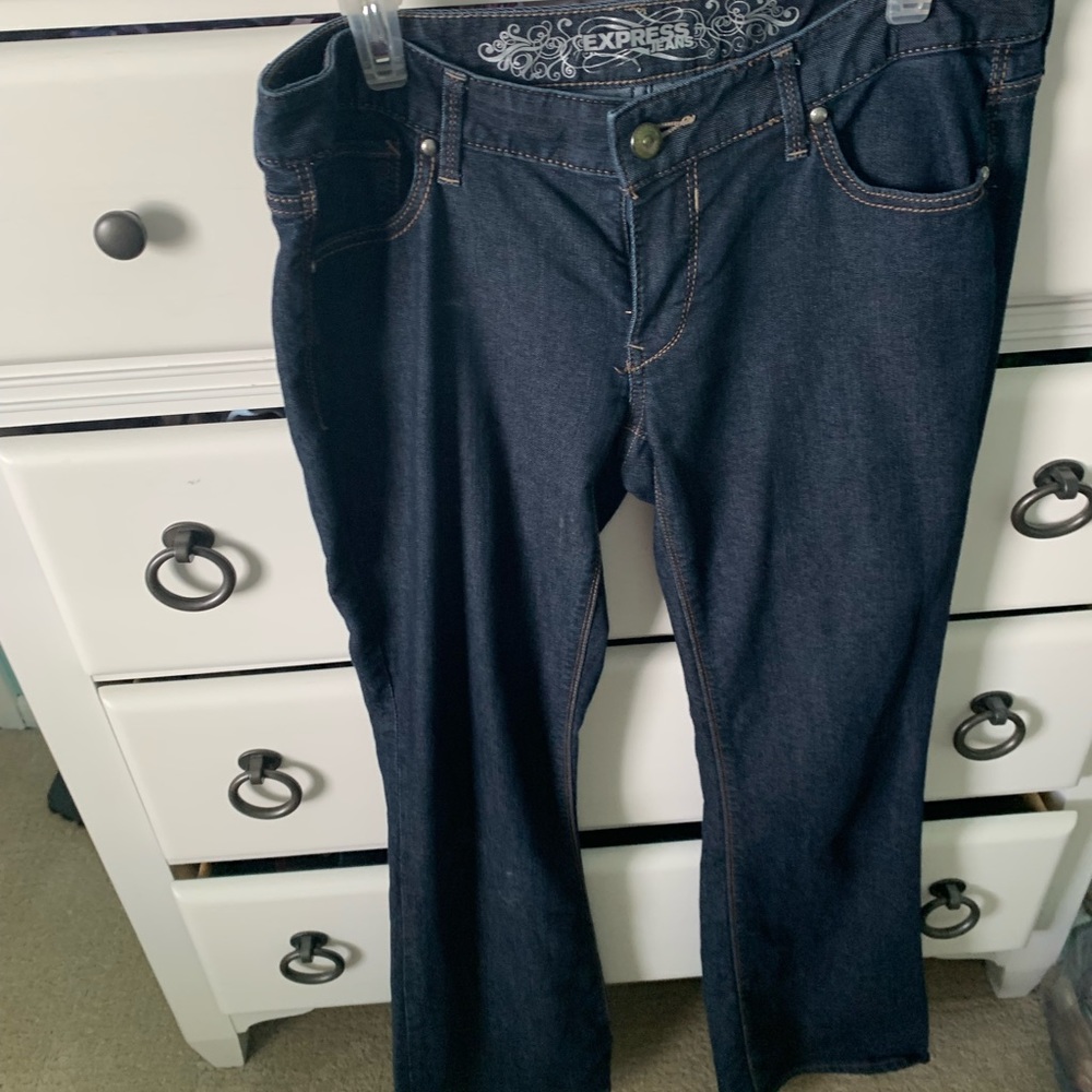 Size 10 long Stella boot cut jeans!
